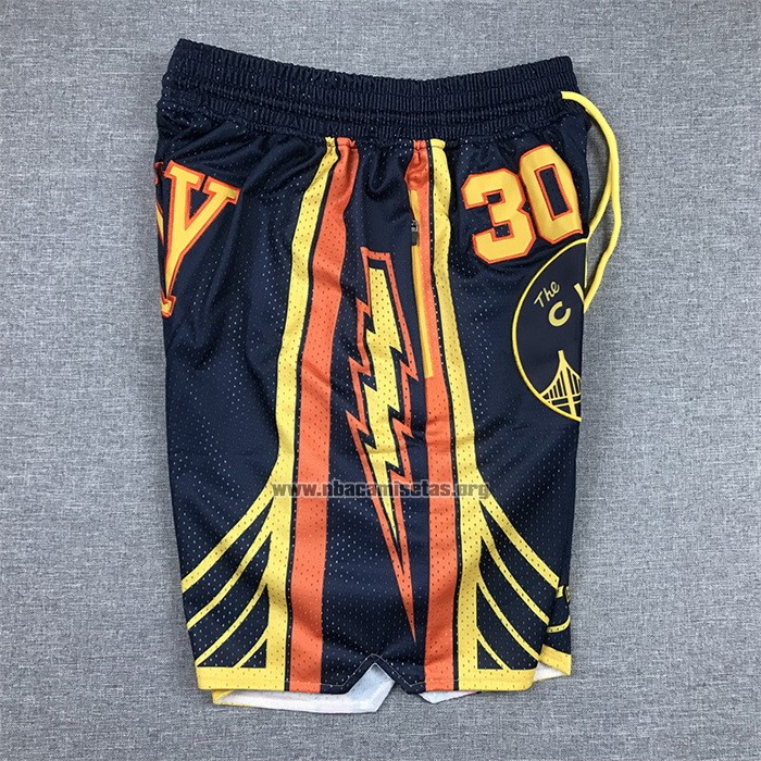 Pantalone Golden State Warriors Stephen Curry 2022 NBA Finals Azul